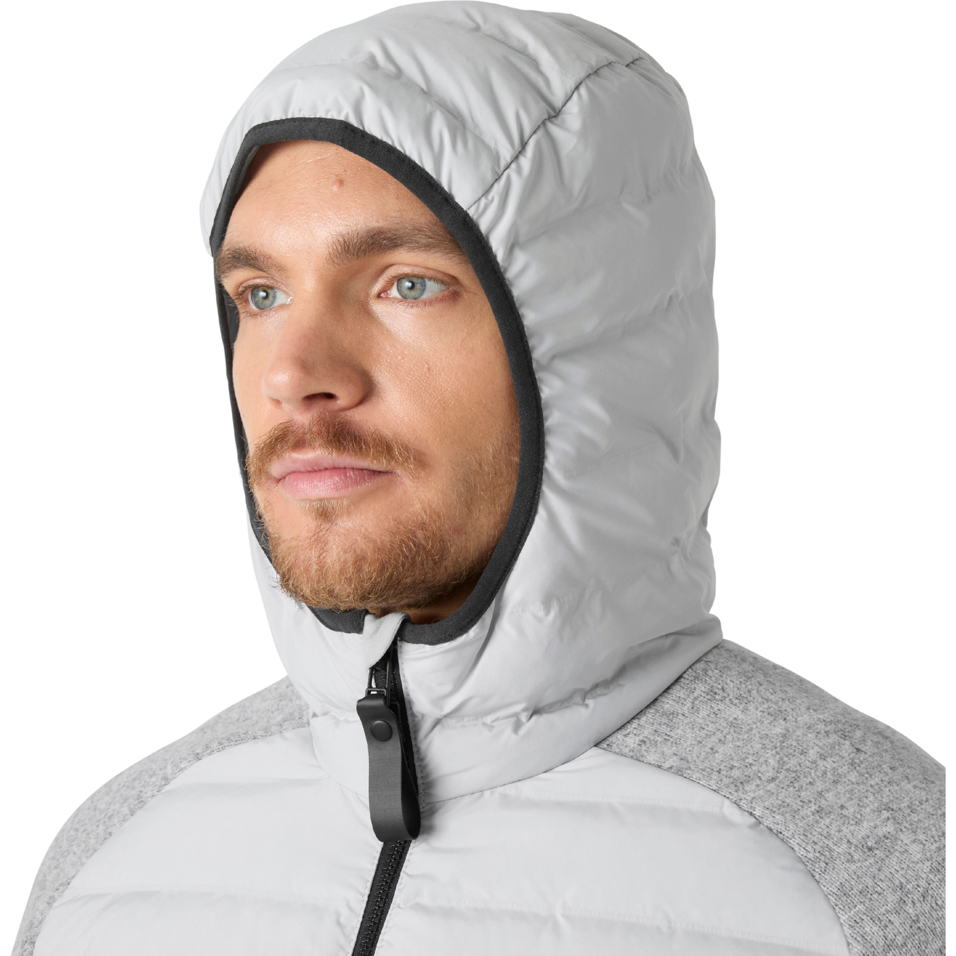 2026 Helly Hansen Mens Skagen Hybrid Knit Insulator Jacket 34593 - Grey Fog